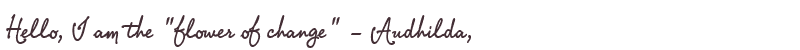 Welcome to Audhilda