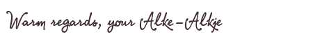 Greetings from Alke-Alkje
