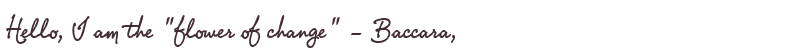 Welcome to Baccara