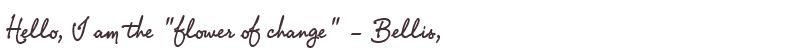 Greetings from Bellis
