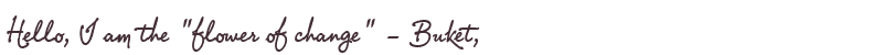 Welcome to Buket