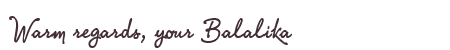 Greetings from Balalika