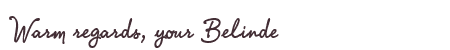 Greetings from Belinde