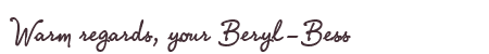 Greetings from Beryl-Bess