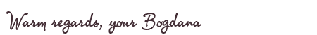 Greetings from Bogdana