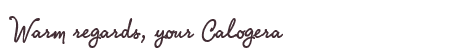 Greetings from Calogera
