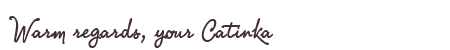 Greetings from Catinka