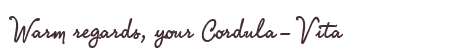 Greetings from Cordula-Vita