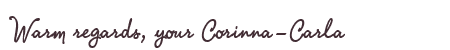 Greetings from Corinna-Carla