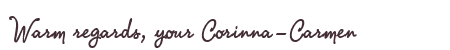 Greetings from Corinna-Carmen