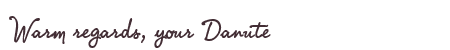 Greetings from Danute
