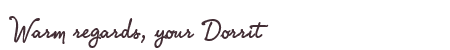 Greetings from Dorrit