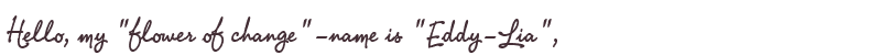 Welcome to Eddy-Lia