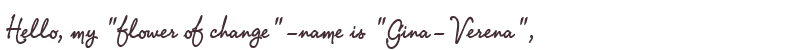 Welcome to Gina-Verena