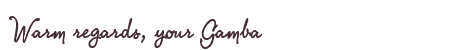 Greetings from Gamba