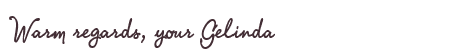 Greetings from Gelinda