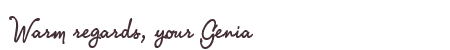 Greetings from Genia