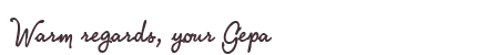 Greetings from Gepa