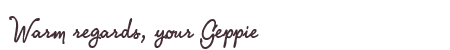 Greetings from Geppie