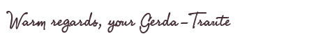 Greetings from Gerda-Traute
