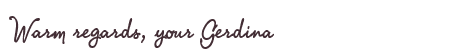 Greetings from Gerdina