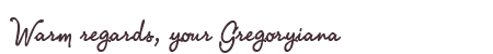 Greetings from Gregoryiana