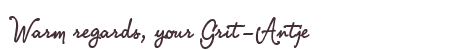 Greetings from Grit-Antje