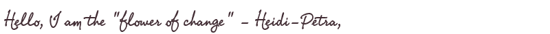Welcome to Heidi-Petra
