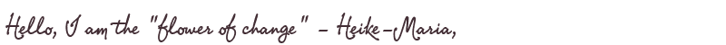 Welcome to Heike-Maria