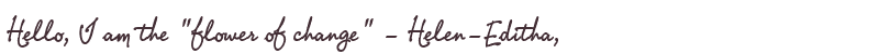 Greetings from Helen-Editha