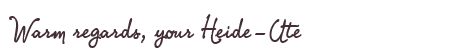 Greetings from Heide-Ute