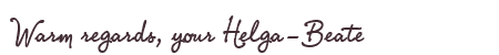 Greetings from Helga-Beate