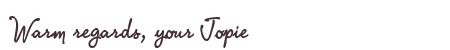 Greetings from Jopie