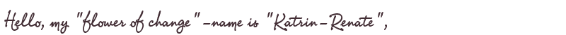 Welcome to Katrin-Renate