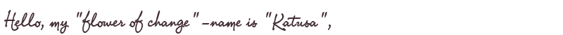 Greetings from Katusa