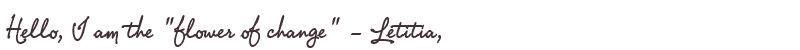 Greetings from Letitia