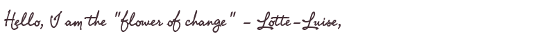 Welcome to Lotte-Luise