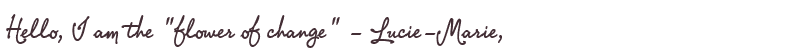 Welcome to Lucie-Marie