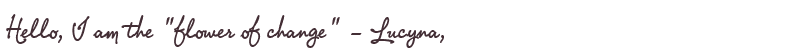 Welcome to Lucyna