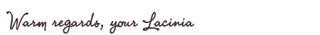 Greetings from Lacinia