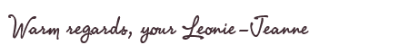 Greetings from Leonie-Jeanne