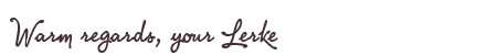 Greetings from Lerke
