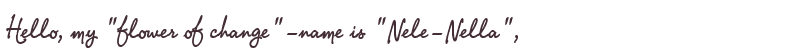 Welcome to Nele-Nella