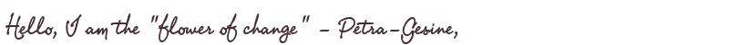 Welcome to Petra-Gesine