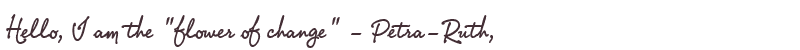 Welcome to Petra-Ruth