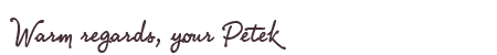 Greetings from Petek