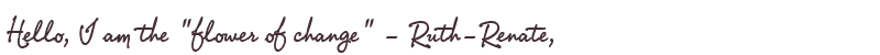 Welcome to Ruth-Renate