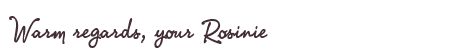 Greetings from Rosinie