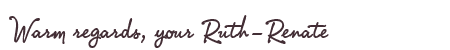 Greetings from Ruth-Renate