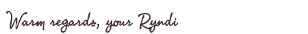 Greetings from Ryndi